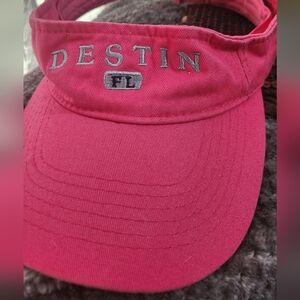 Pink  Destin  FLorida Embroidered Visor